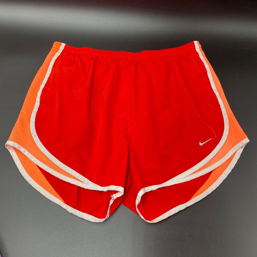 Nike Dri-Fit Red/Coral Running Shorts w/Liner Women's Size Medium